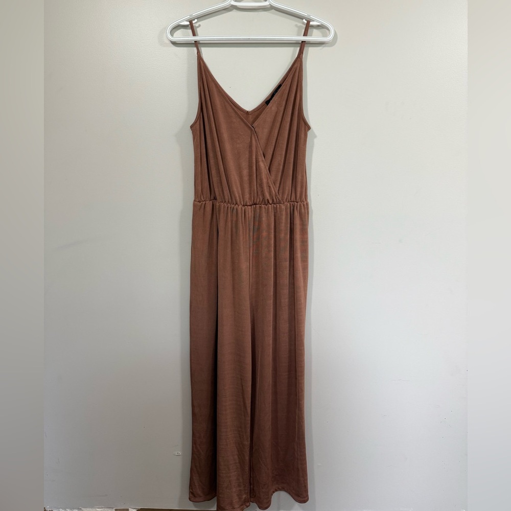 Rust orange Sleeveless Jumpsuit